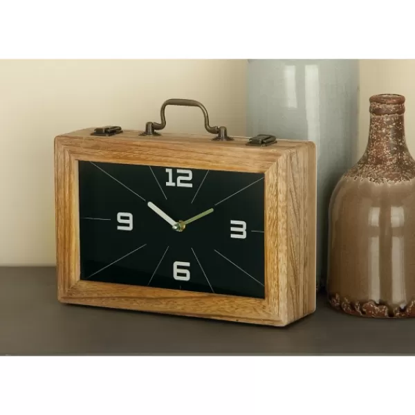 Decorative Accents-Kirkland's Home Wooden Novelty Briefcase Clock