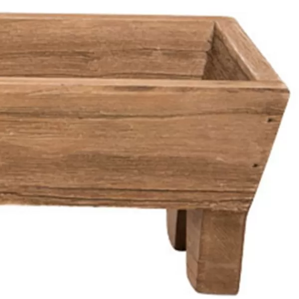 Decorative Trays-Kirkland's Home Wooden Trough Long Tray Brown