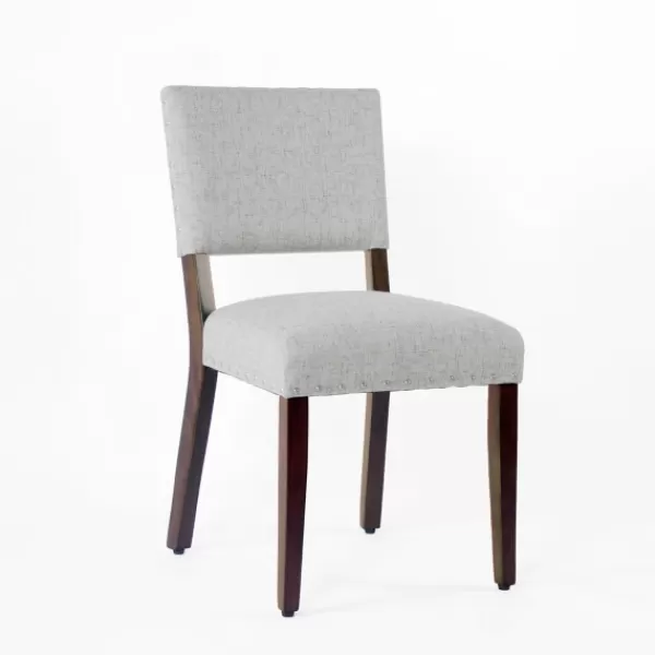 Dining Chairs-Kirkland's Home Woven Upholstered Dining Chairs, Set Of 2 Gray