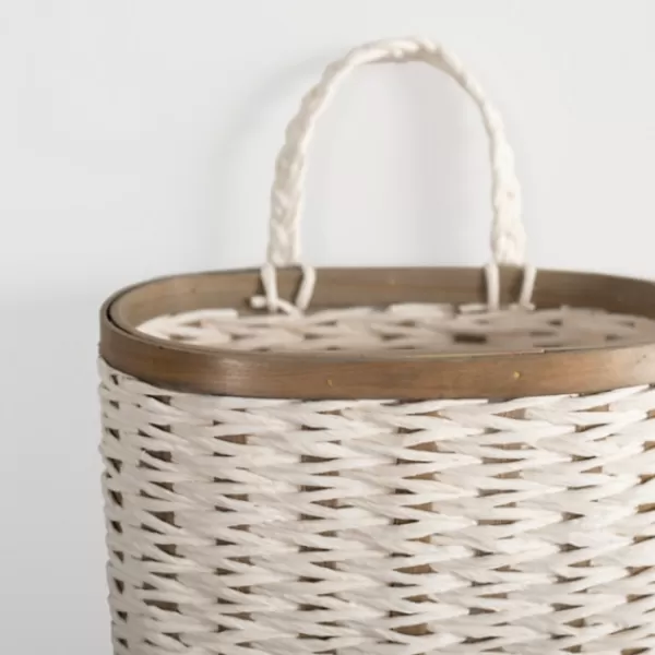 Wall Storage-Kirkland's Home Woven Wall Pocket White