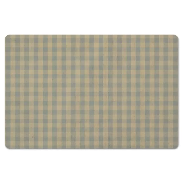 Kitchen & Floor Mats-Kirkland's Home Yellow And Green Plaid Kitchen Mat Green/Yellow